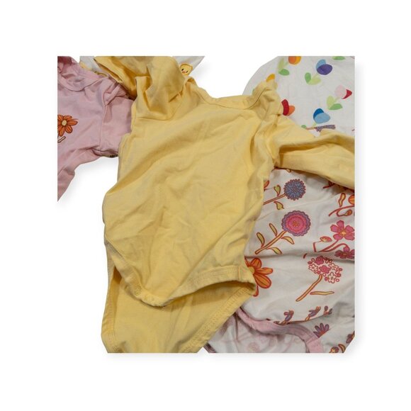 Monica & Andy Baby Bodysuit Bundle 0-3 Months With Duck & Floral Prints - Picture 8 of 12
